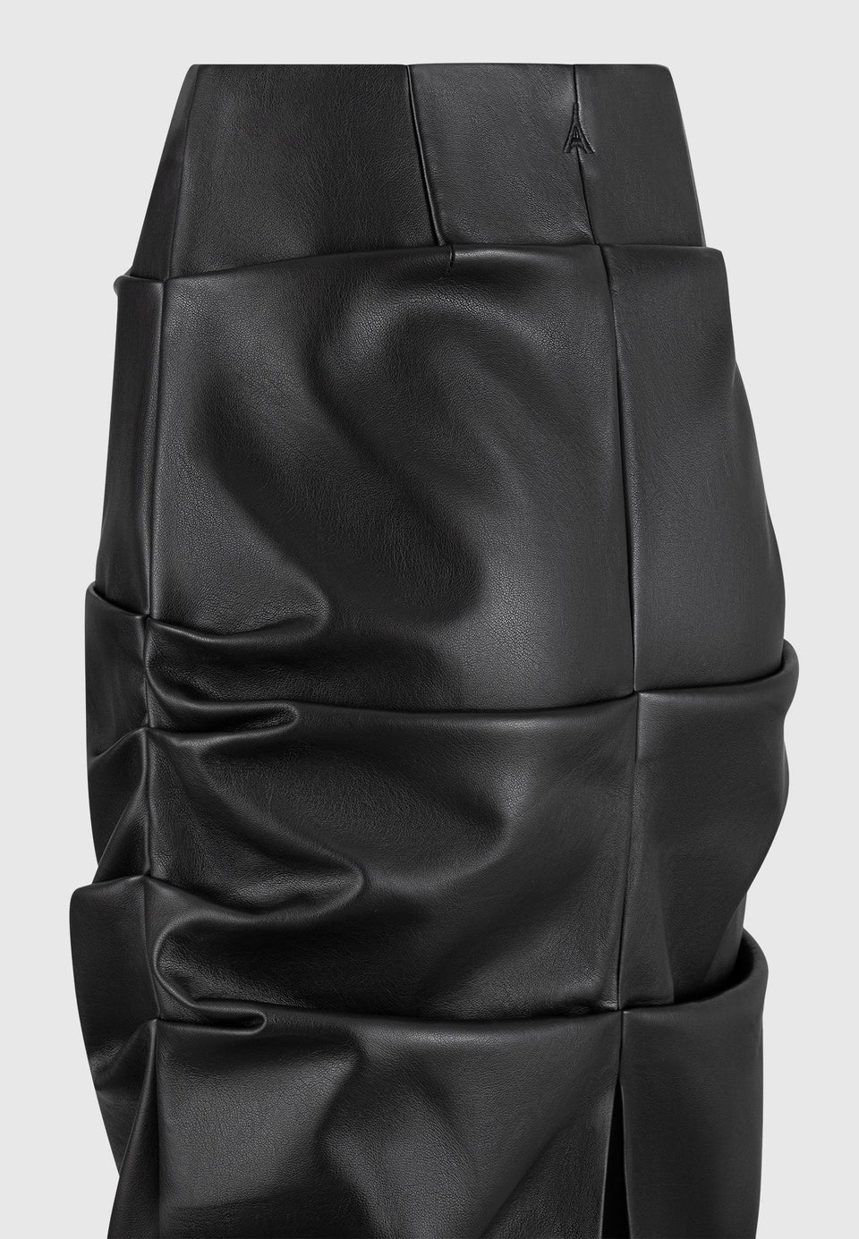 tacked-leather-midaxi-skirt-black