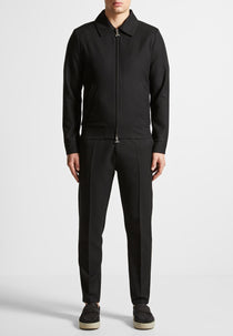 Roger - Tailored Harrington Jacket - Black