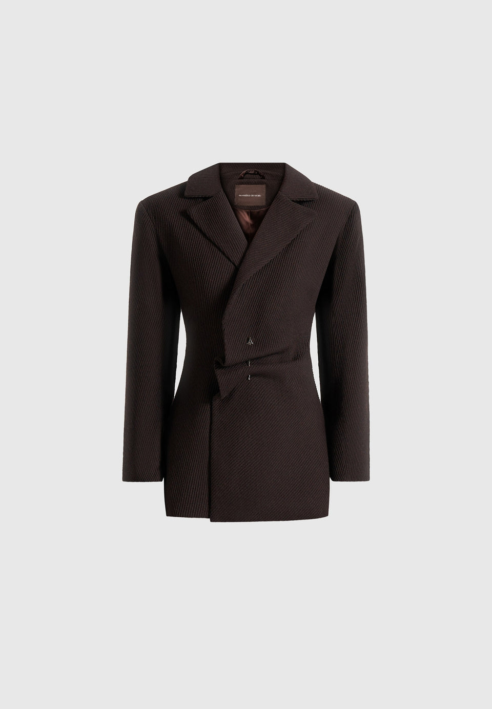 oversized-wool-asymmetric-blazer-dress-brown
