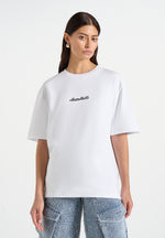 TS001 - Unisex Signature Relaxed fit Cotton T-Shirt - White
