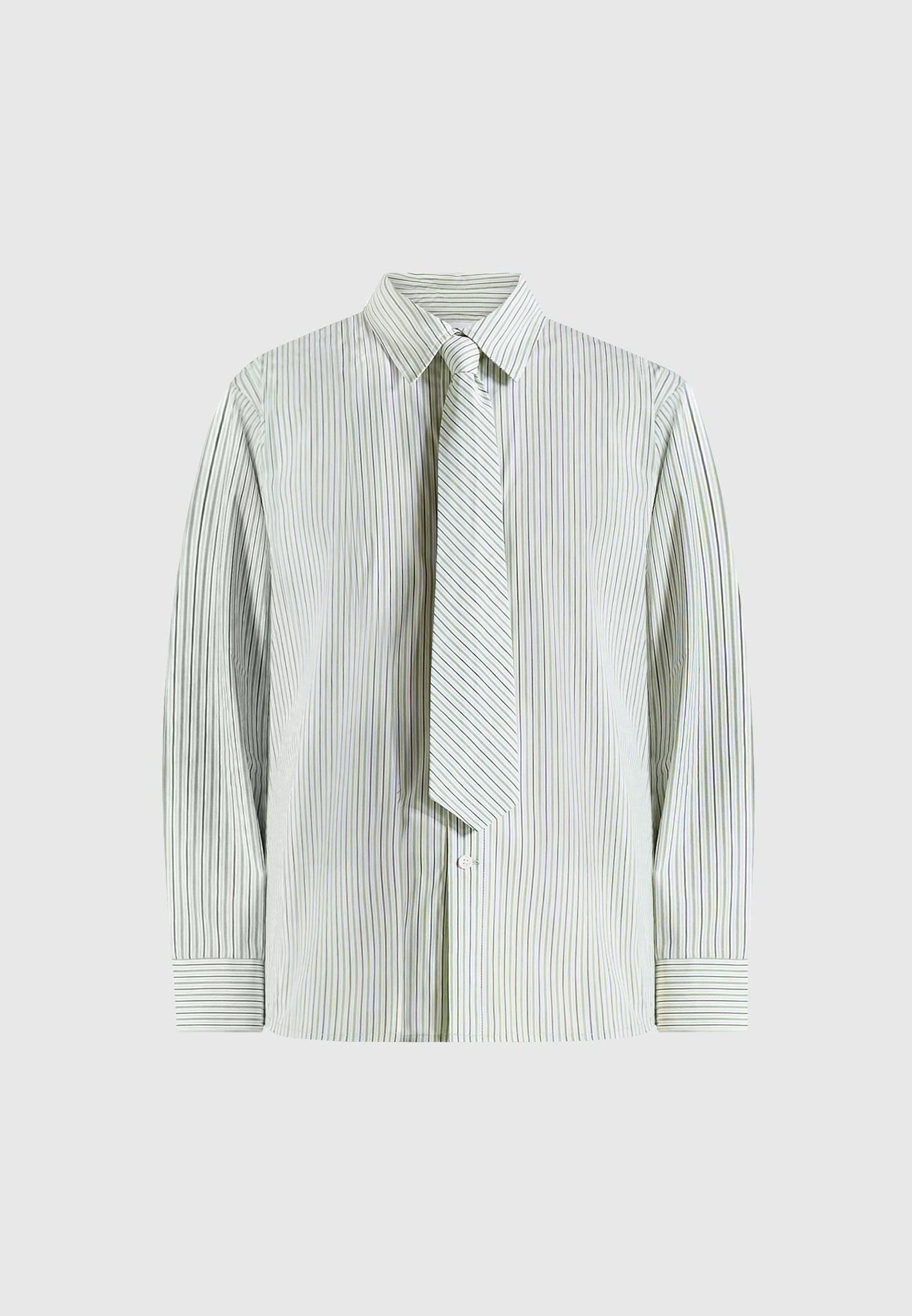 dylan-unisex-pinstripe-long-sleeve-shirt-with-detachable-tie-sage