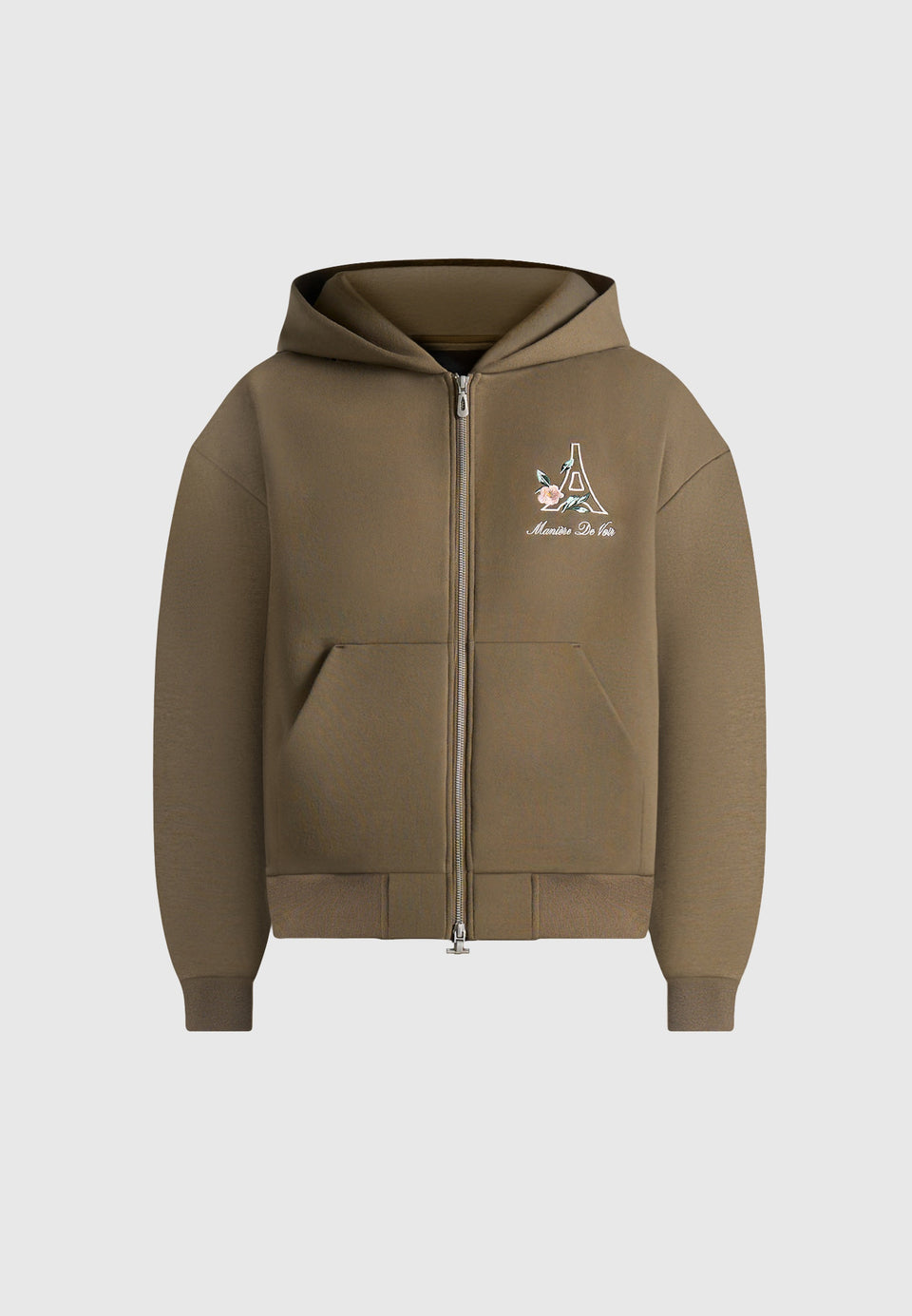 js009-unisex-floral-eiffel-zip-hoodie-olive