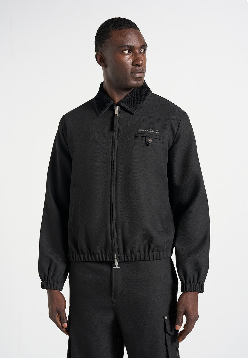 kilian-unisex-twill-signature-jacket-black