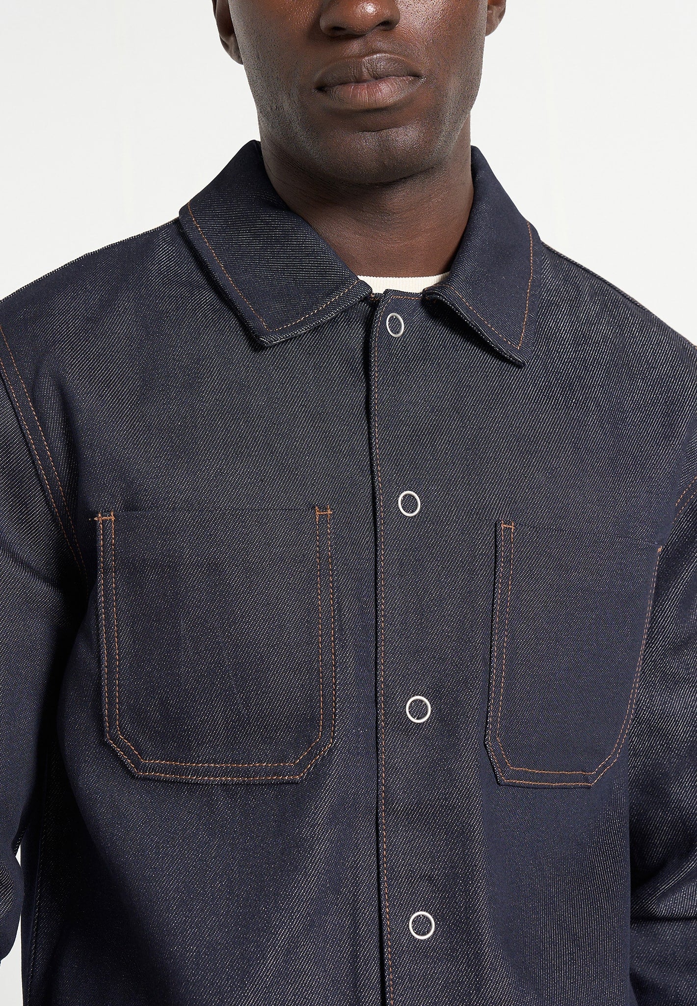 Asher - Unisex Denim Shirt - Indigo