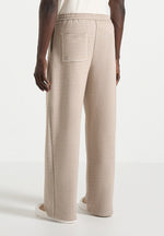Morgan - Unisex Whipstitch Wide Leg Jogger - Taupe