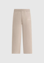 Morgan - Unisex Whipstitch Wide Leg Jogger - Taupe
