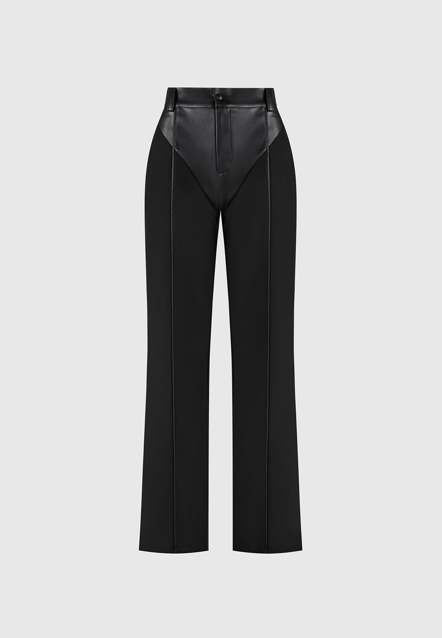 vegan-leather-woven-trousers-black