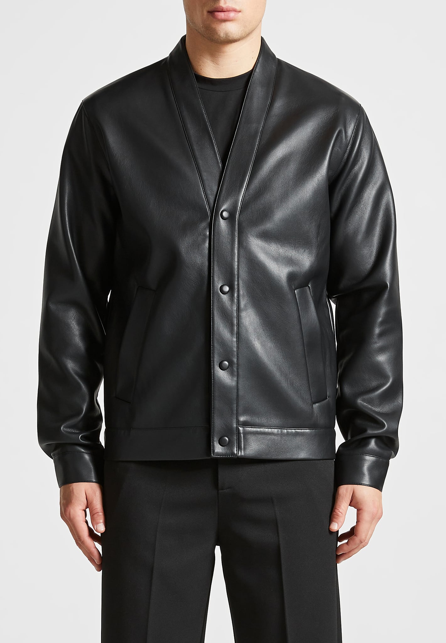 Cardigan leather jacket hotsell