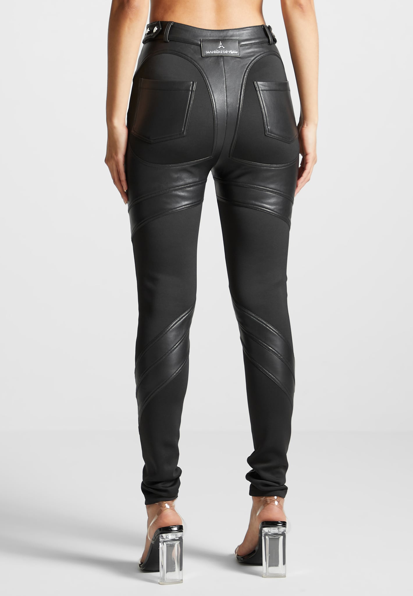 Vegan leather hot sale skinny pants