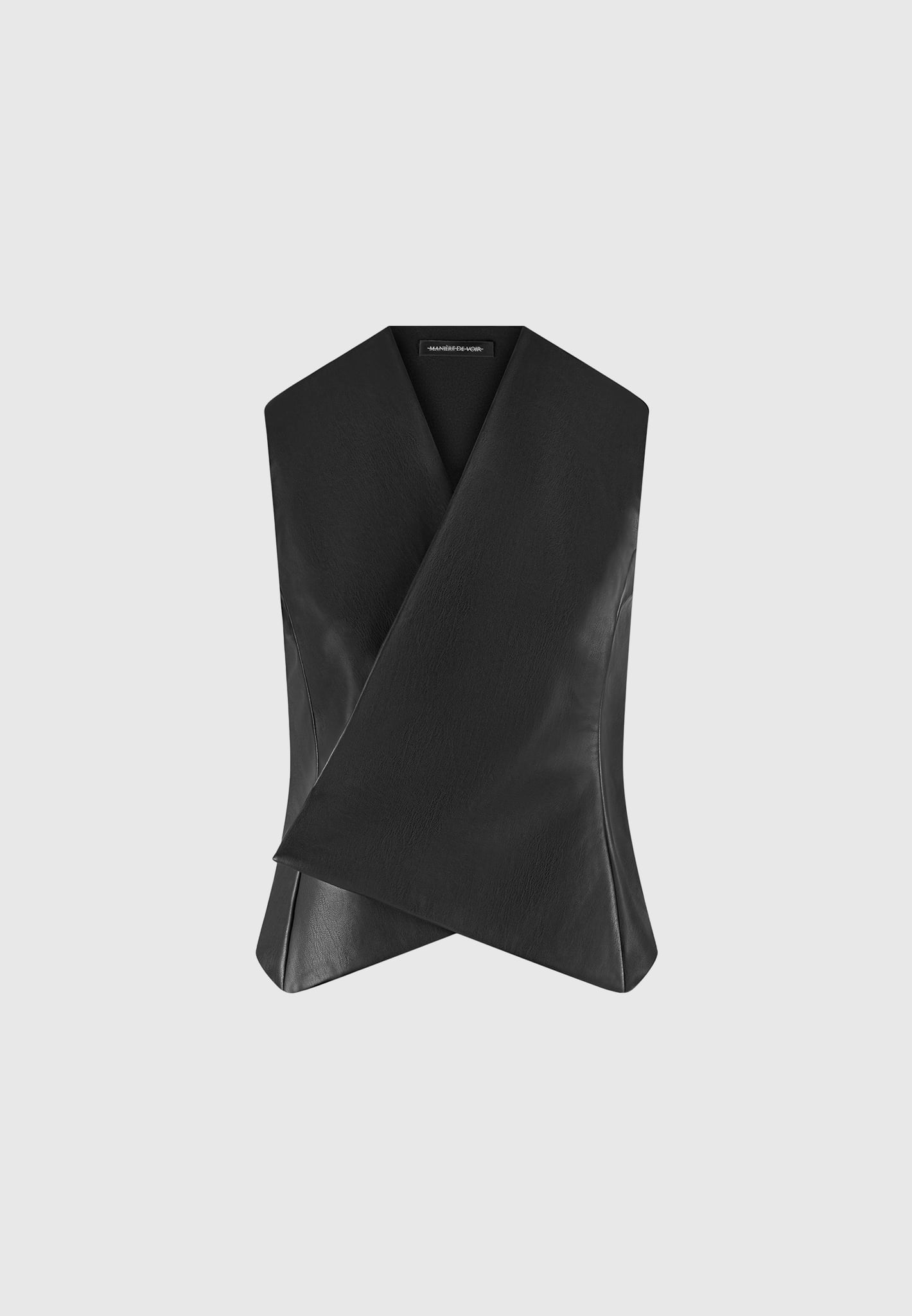 vegan-leather-wrap-waistcoat-black