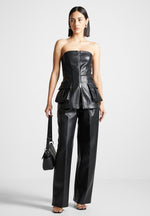 vegan-leather-longline-bandeau-top-black