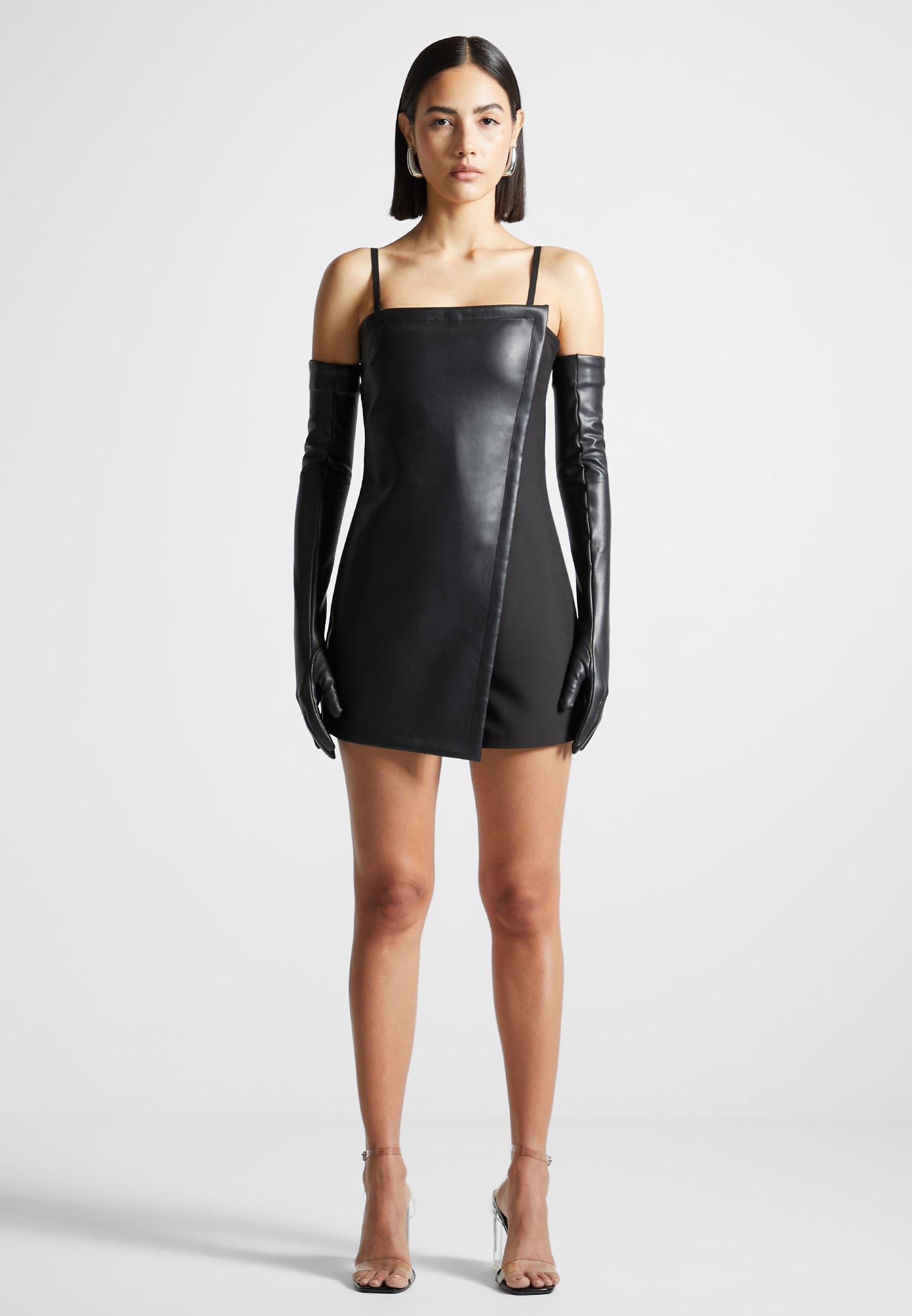 vegan-leather-tailored-playsuit-with-gloves-black