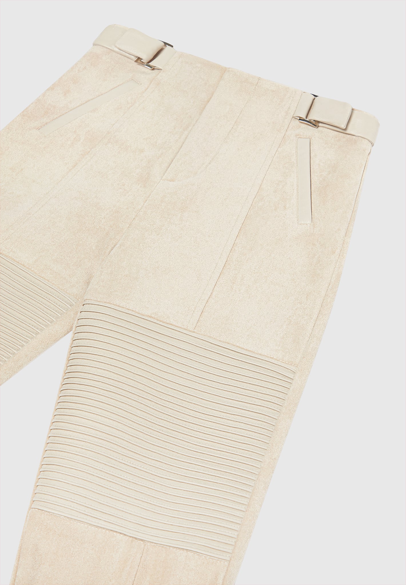 vegan-leather-and-suede-ribbed-leggings-beige