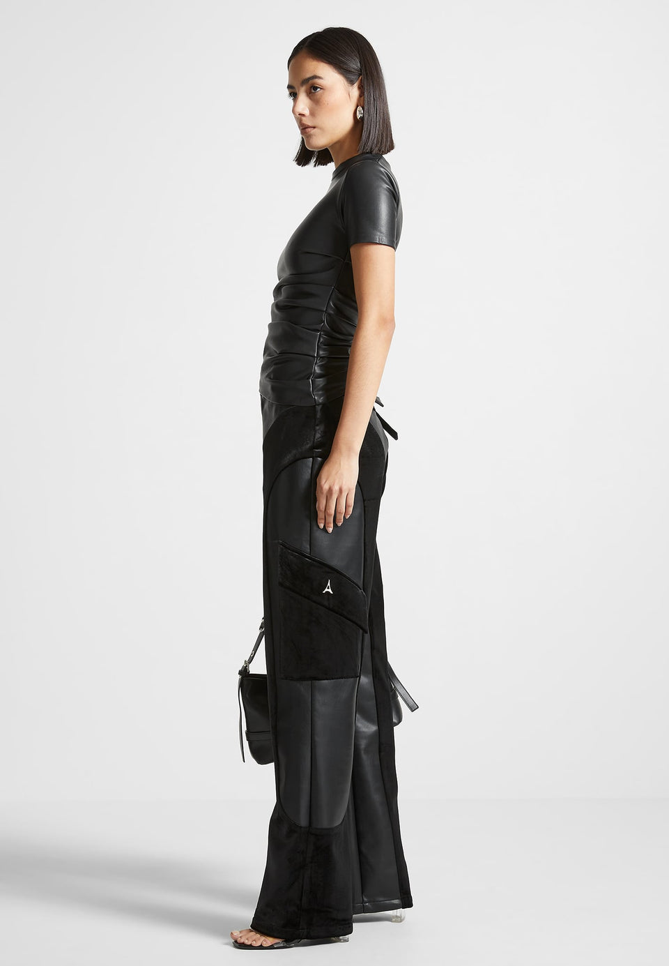 leather-and-velvet-cargo-pants-black