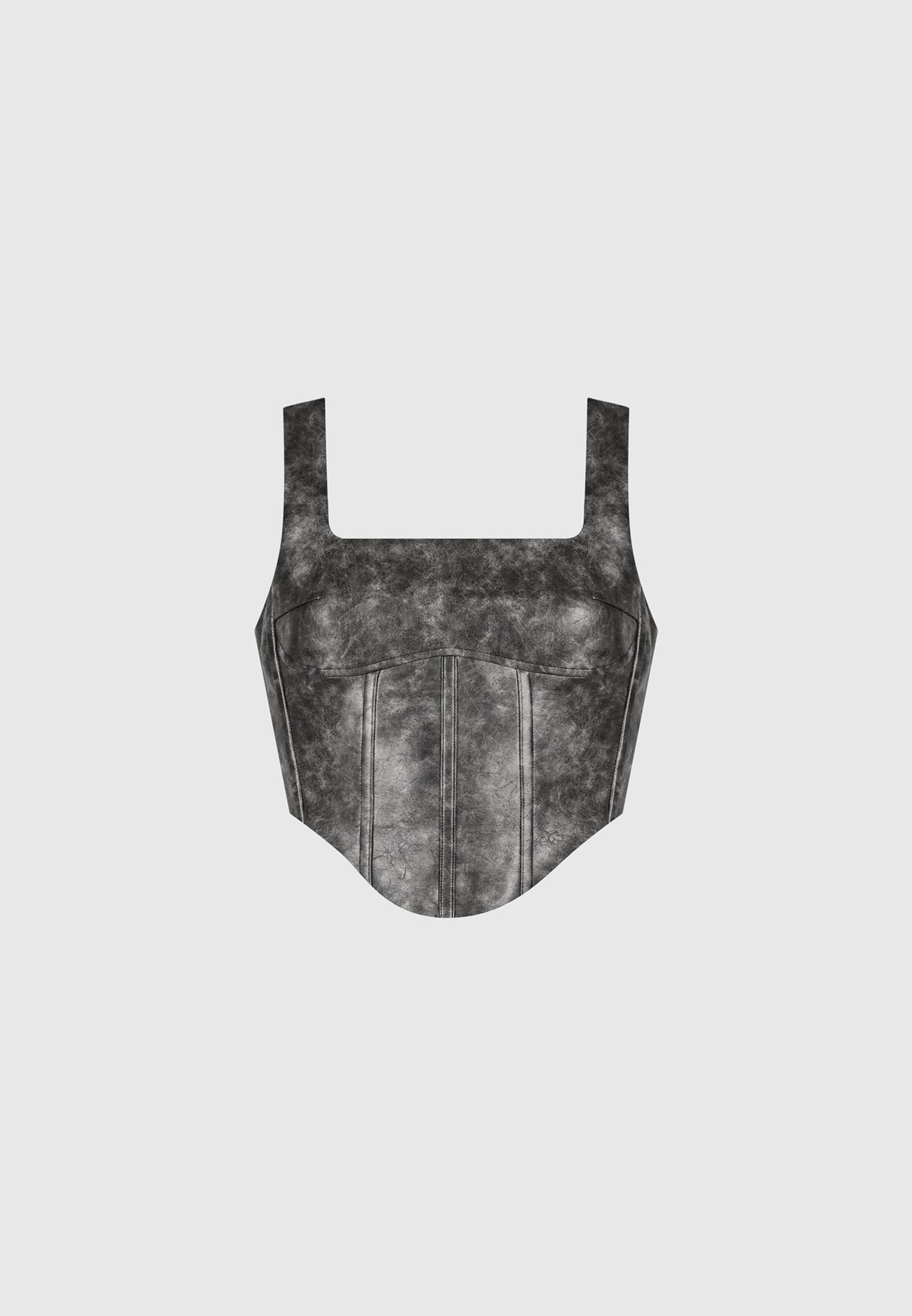 vintage-vegan-leather-corset-top-grey