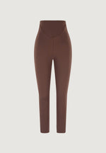 LS001 - High Waisted Leggings - Brown