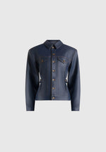 karla-wax-effect-cinch-waist-jacket-indigo