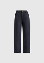Florence - High Rise Straight Leg Denim Jeans - Indigo