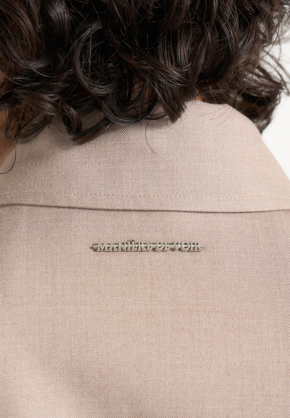 Sonia - Tailored Angled Shirt - Taupe