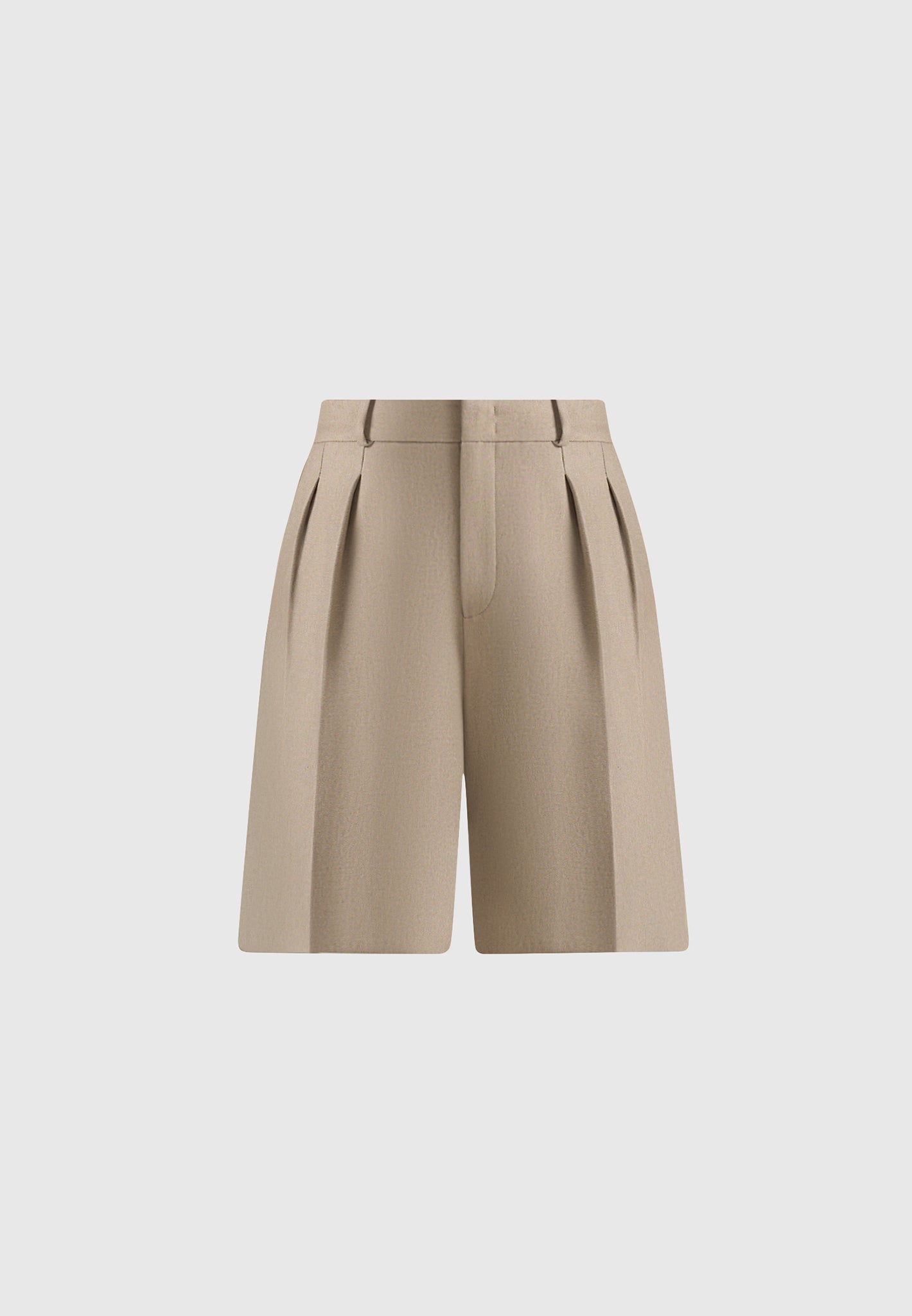 lorette-double-pleat-tailored-shorts-beige