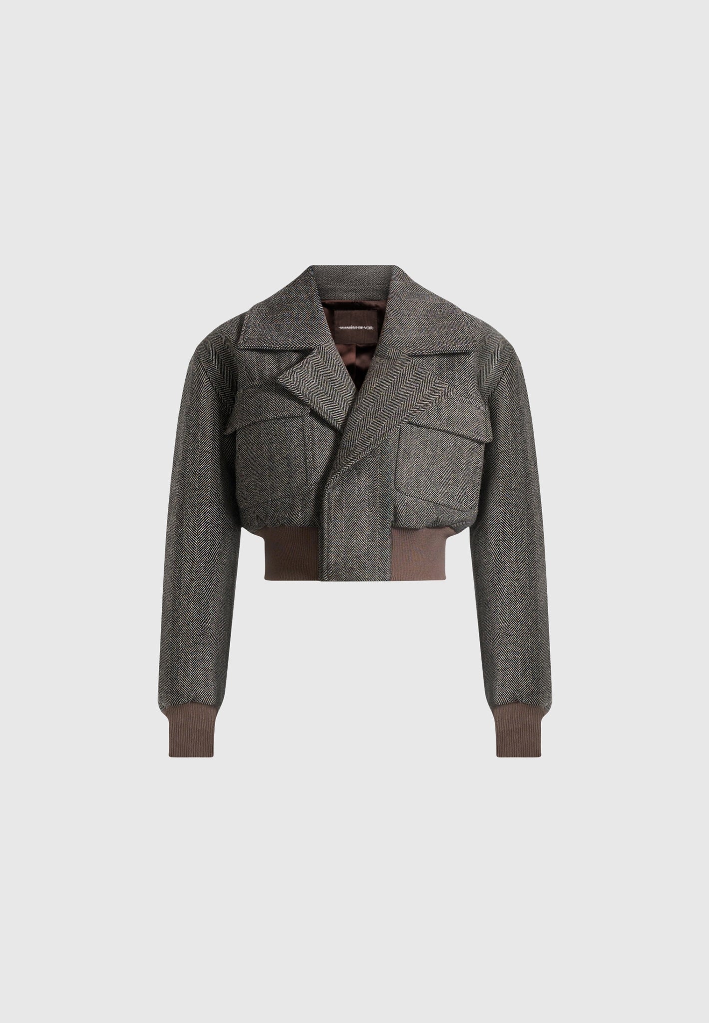 cosette-herringbone-wool-lapel-bomber-jacket-grey