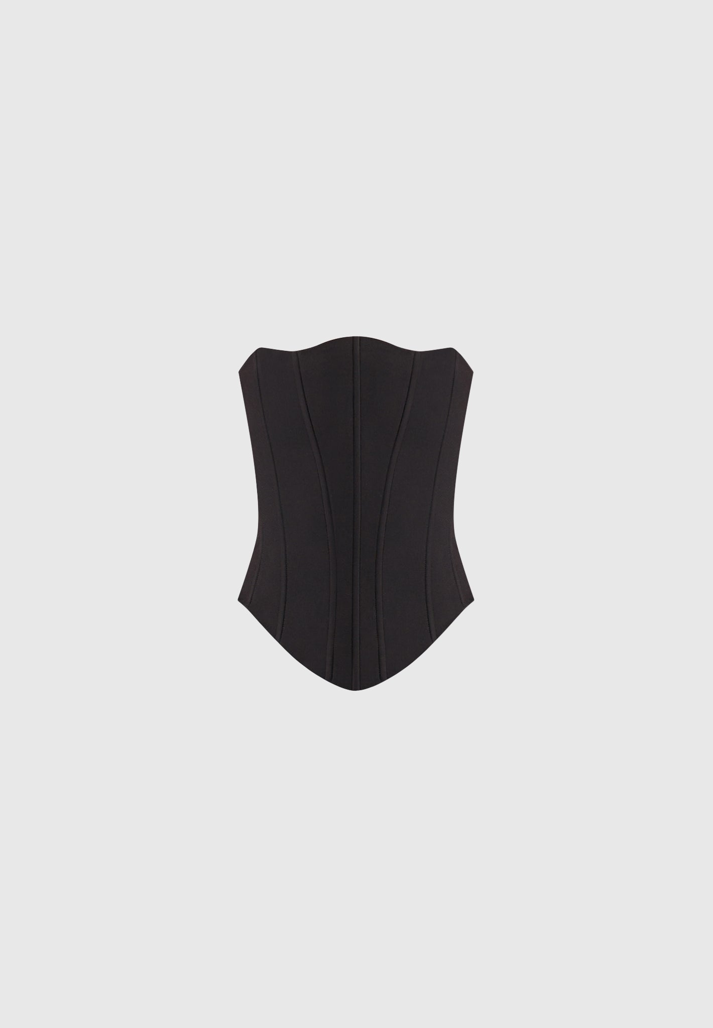 Scarlett - Tailored Lace Up Corset - Black