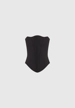 Scarlett - Tailored Lace Up Corset - Black