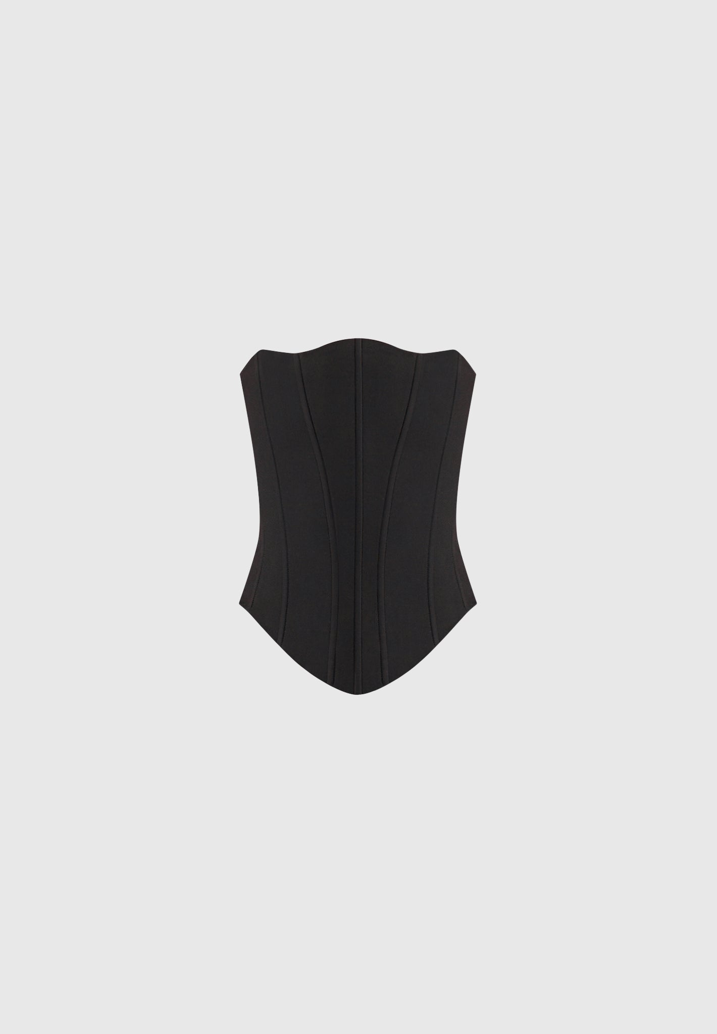 Scarlett - Tailored Lace Up Corset - Black
