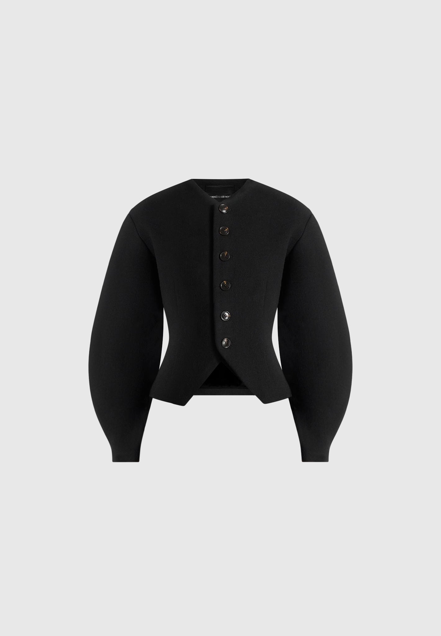 Aya - Wool Hourglass Jacket - Black