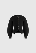 Aya - Wool Hourglass Jacket - Black