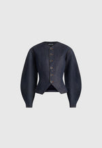 Aya - Denim Hourglass Jacket - Indigo