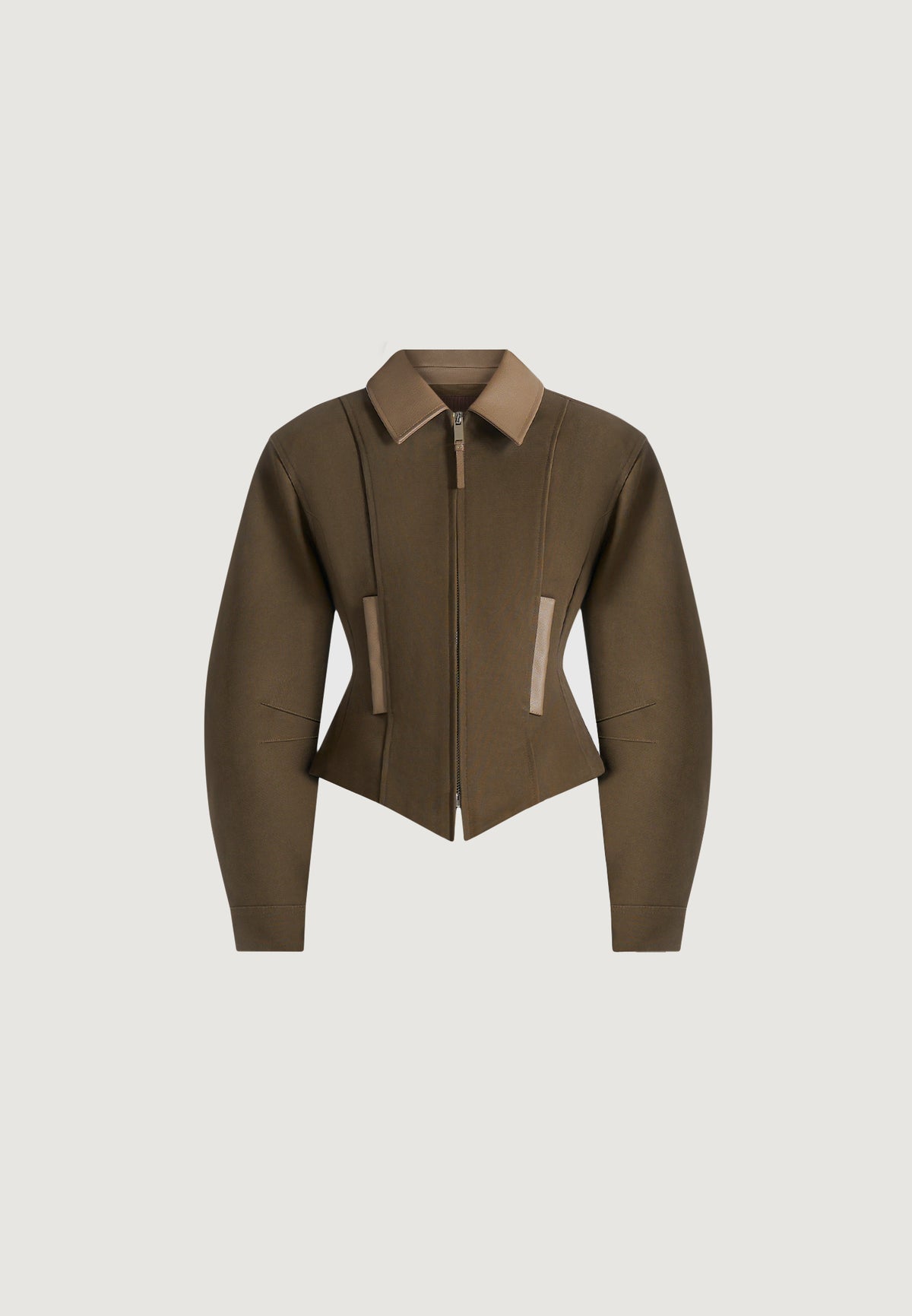 Sky - Hourglass Canvas Jacket - Khaki