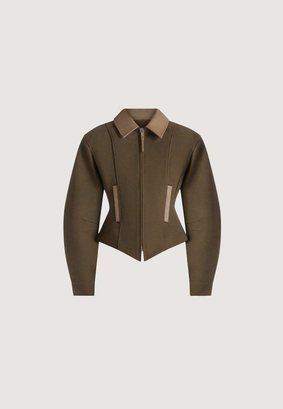Sky - Hourglass Canvas Jacket - Khaki