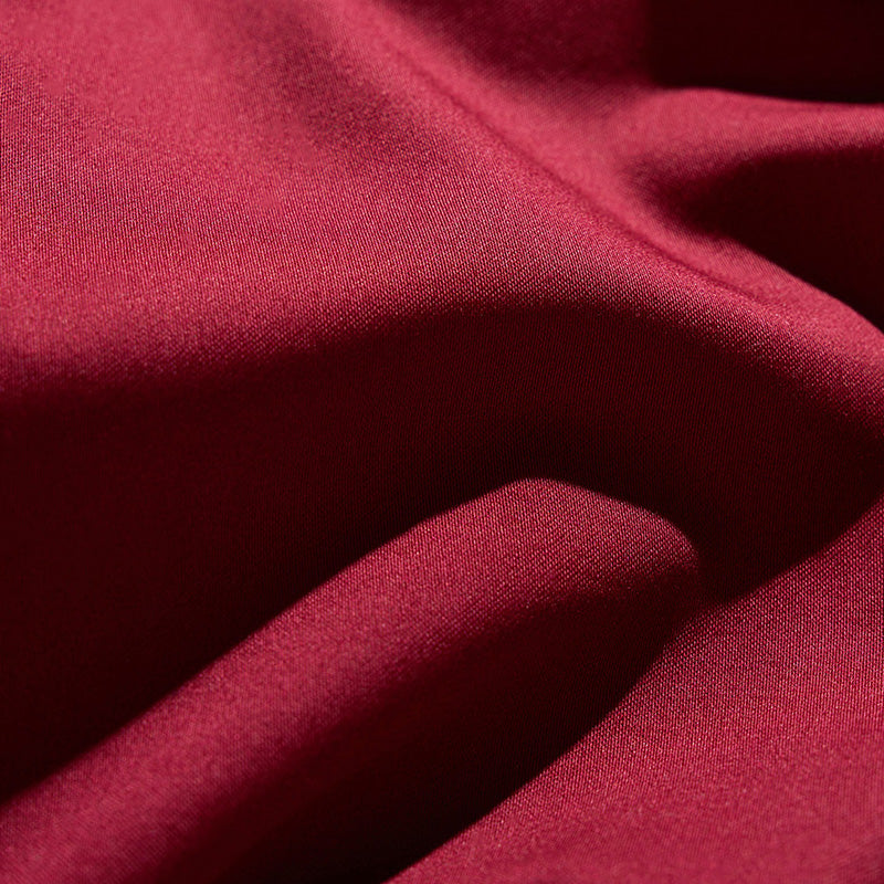 Yvette - Twist Front Sleeveless Shirt - Wine Red