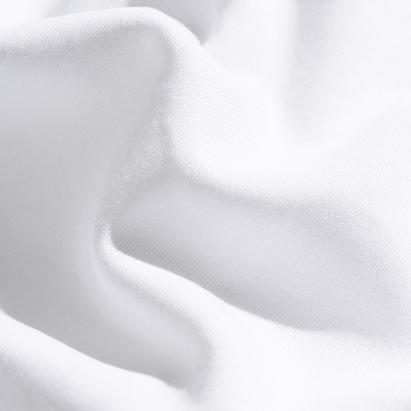 Pauline - Ruched Asymmetric Cotton T-Shirt - White