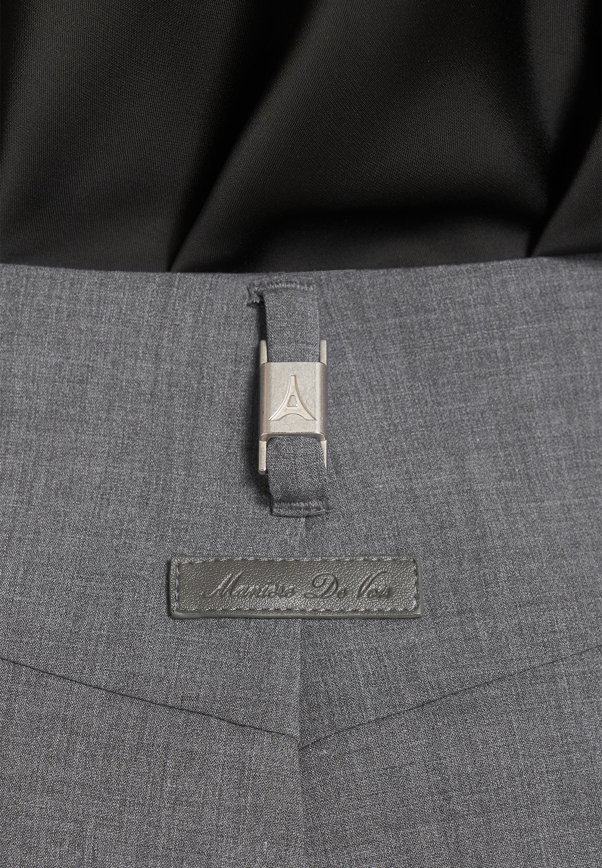 Kylie - Barrel Leg Press Crease Wool-Blend Trousers - Grey