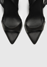 L'Eiffel - Open-Toe Slingback Heels - Black