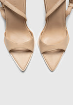 L'Eiffel - Open-Toe Slingback Heels - Nude