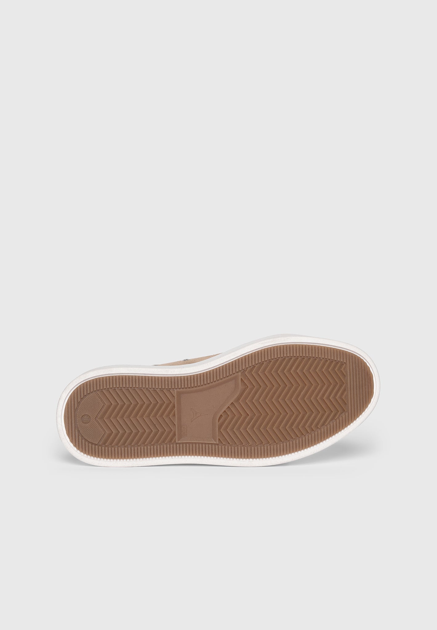 Vienna - Suede Contrast Stitch Sneaker - Beige