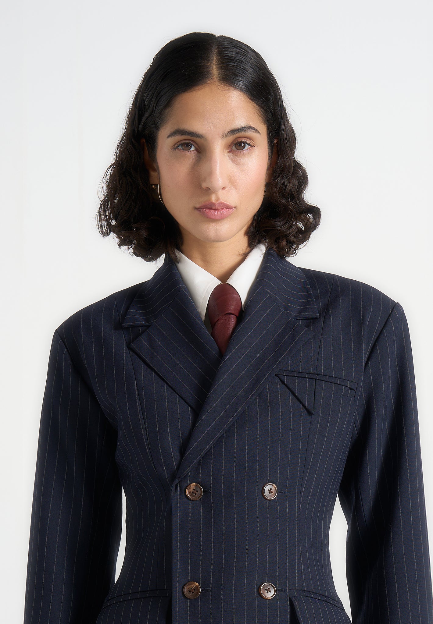 Ash - Leather Tie - Wine Red 