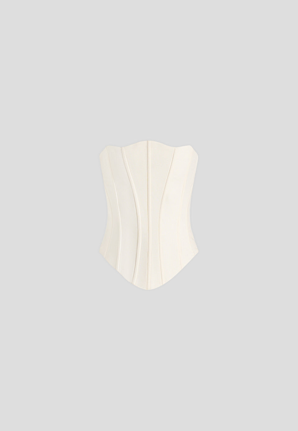 Scarlett - Tailored Lace Up Corset - Off White