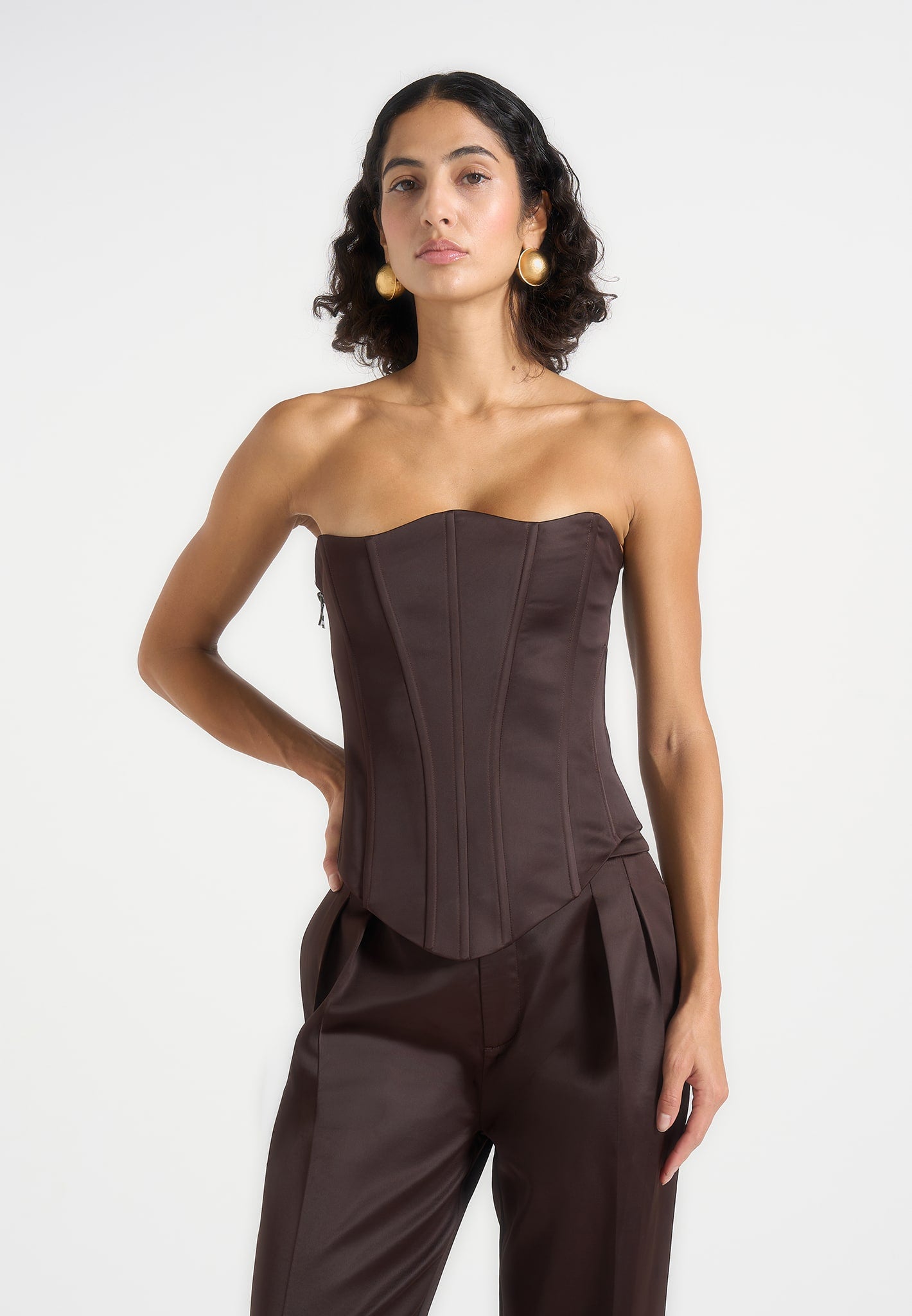 scarlett-satin-lace-up-corset-brown