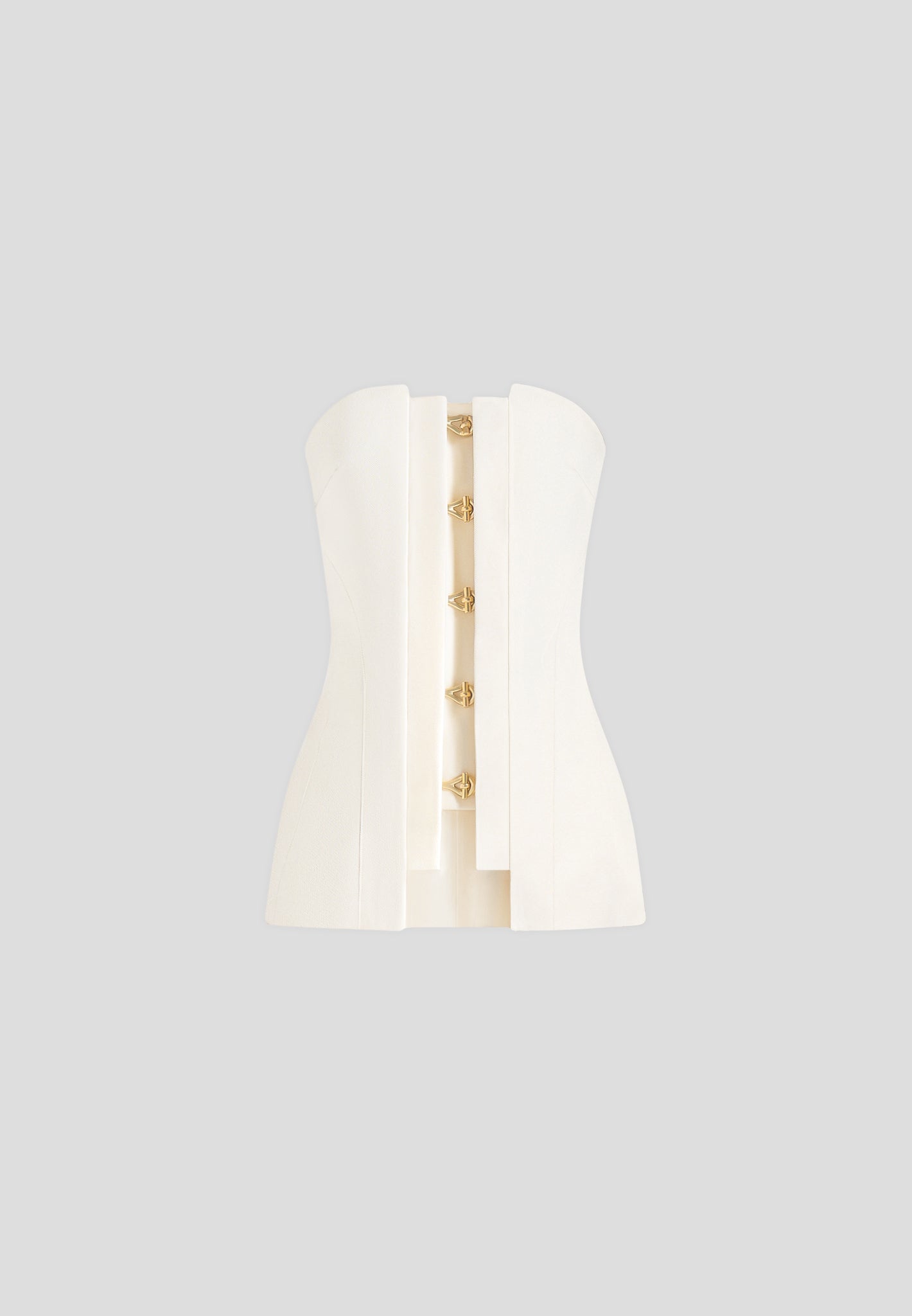 Viviane - Clasp Detail Bandeau Top - Off White