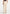 Elyssa - Diamond Stitch Denim Jeans - Cream
