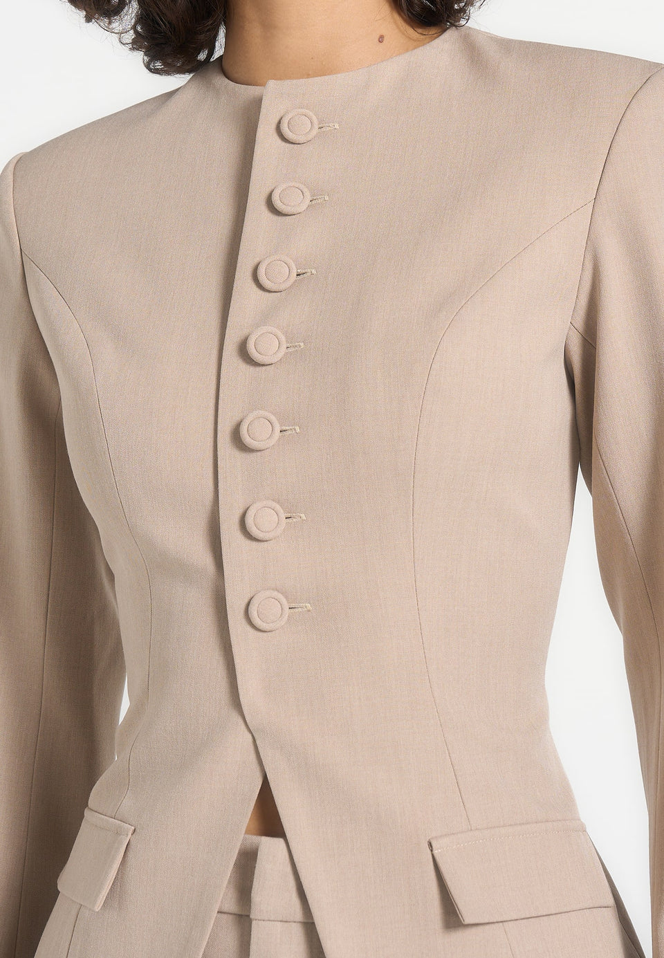 harper-tailored-cinch-blazer-with-detachable-collar-beige