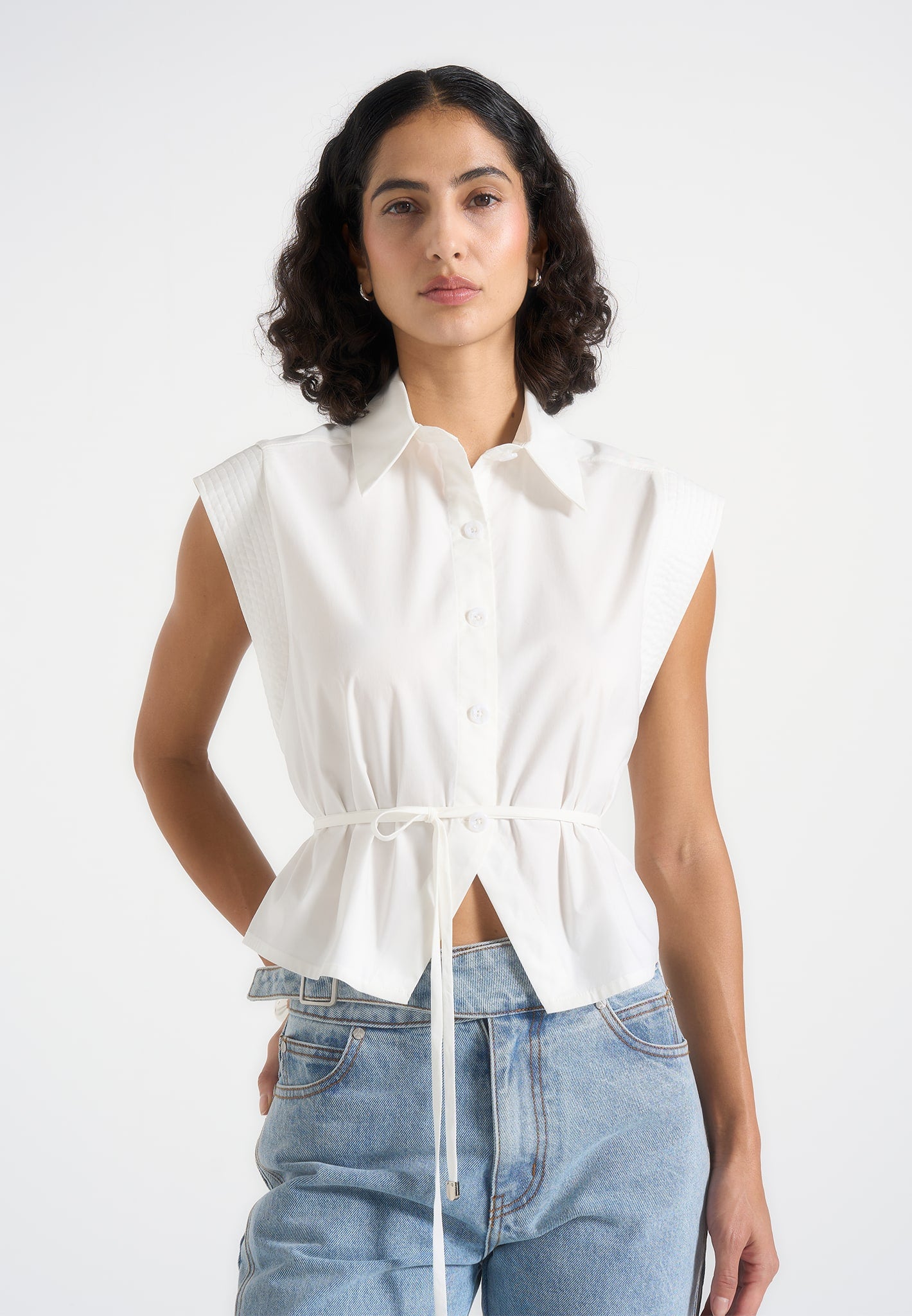 malia-sleeveless-tie-waist-cropped-shirt-white