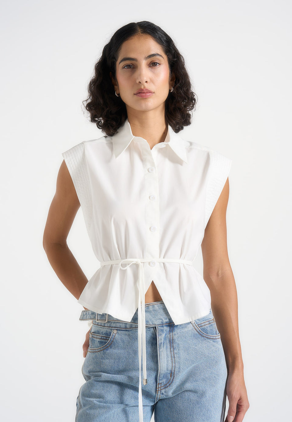 malia-sleeveless-tie-waist-cropped-shirt-white