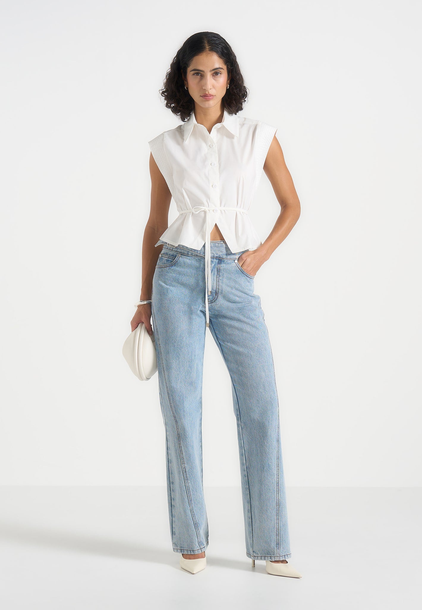 malia-sleeveless-tie-waist-cropped-shirt-white