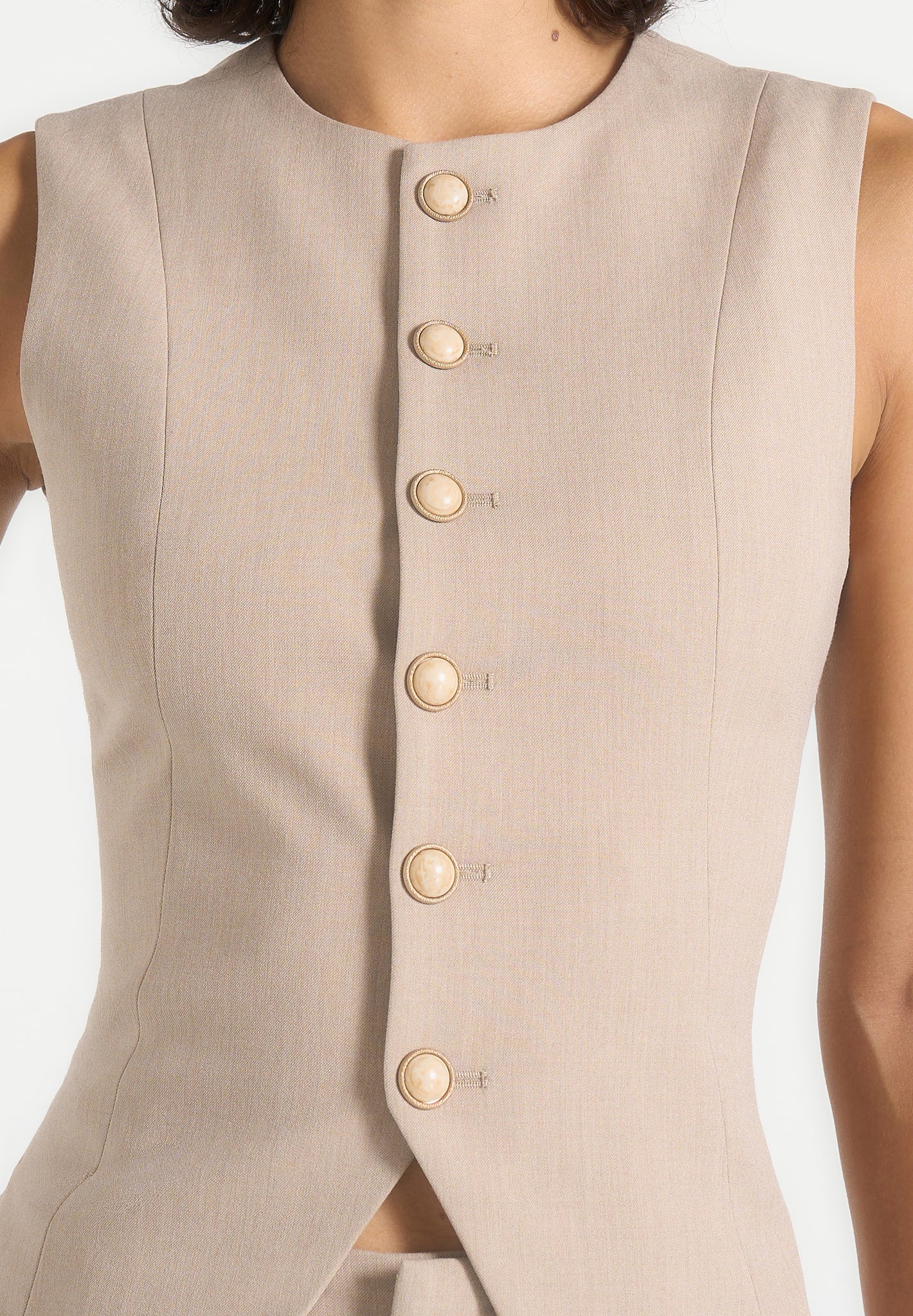 maisie-tailored-crew-neck-cinch-waistcoat-beige