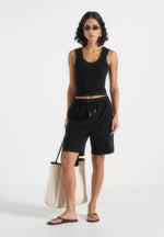 SH001 - Unisex Cotton Shorts - Black